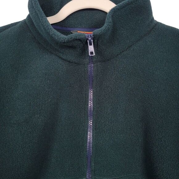 L.L. Bean Jacket Women's Size L Polartec Fleece Full Zip Green Pockets - Picture 3 of 9